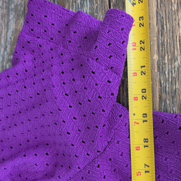 NWT Addition Elle Purple Eyelet Fit & Flare Babydoll Dress NWT 1X - Picture 16 of 16